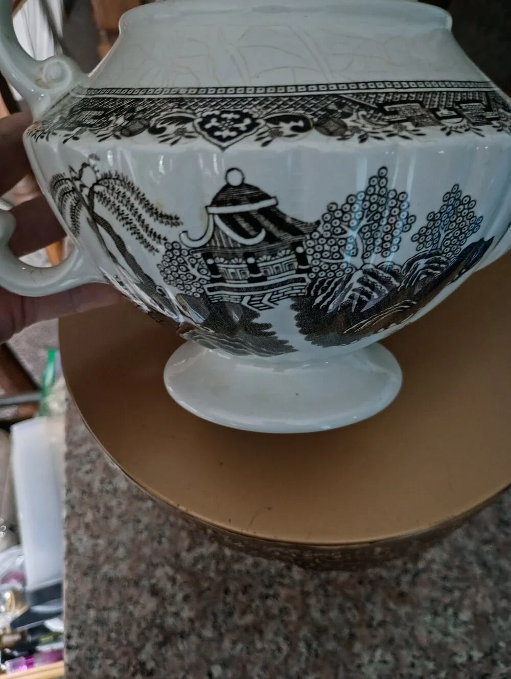 Vintage Ellgrave Marlboro Brown England Teapot